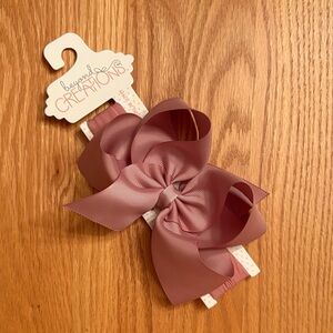 Beyond Creations Baby Headband Bow Headwrap Mauve NWT